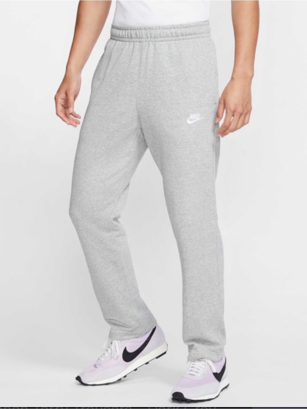 Nike Men’s Heather Gray Fleece Joggers